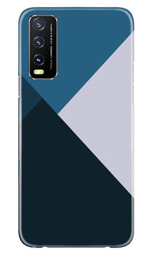 Blue Shades Mobile Back Case for Vivo Y20i (Design - 188)