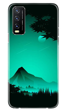 Moon Mountain Mobile Back Case for Vivo Y20 (Design - 204)