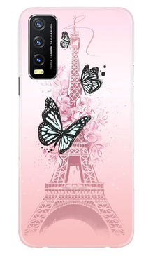 Eiffel Tower Mobile Back Case for Vivo Y20G (Design - 211)