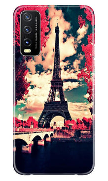 Eiffel Tower Mobile Back Case for Vivo Y20i (Design - 212)