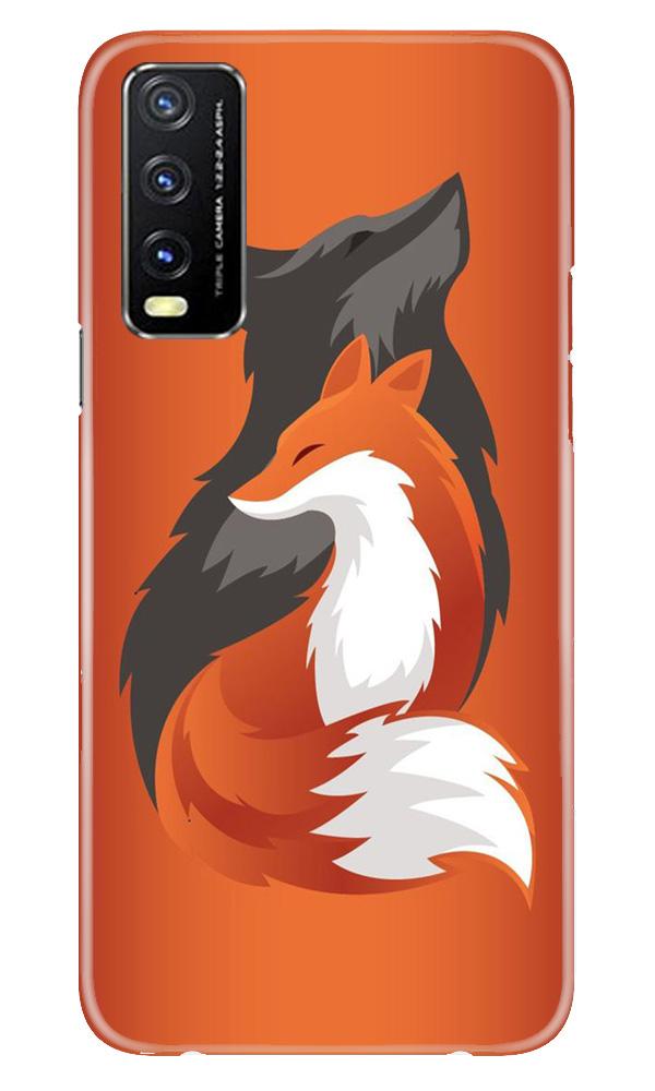 Wolf  Case for Vivo Y20 (Design No. 224)