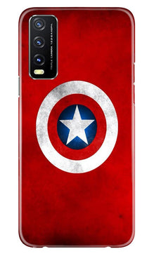 Captain America Mobile Back Case for Vivo Y20G (Design - 249)