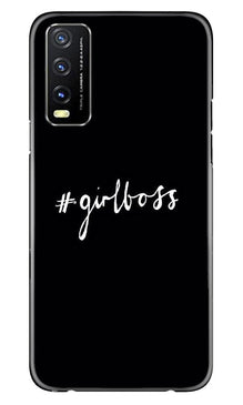 #GirlBoss Mobile Back Case for Vivo Y20 (Design - 266)