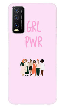 Girl Power Mobile Back Case for Vivo Y20 (Design - 267)