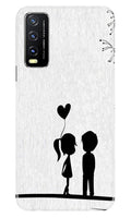 Cute Kid Couple Case for Vivo Y20G (Design No. 283)