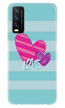 Love Mobile Back Case for Vivo Y20i (Design - 299)