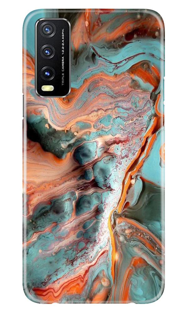 Marble Texture Mobile Back Case for Vivo Y20G (Design - 309)