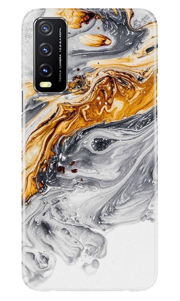 Marble Texture Mobile Back Case for Vivo Y20 (Design - 310)
