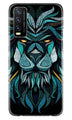 Lion Mobile Back Case for Vivo Y20 (Design - 314)