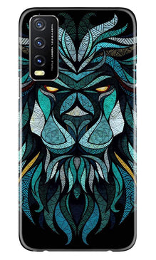 Lion Mobile Back Case for Vivo Y20 (Design - 314)