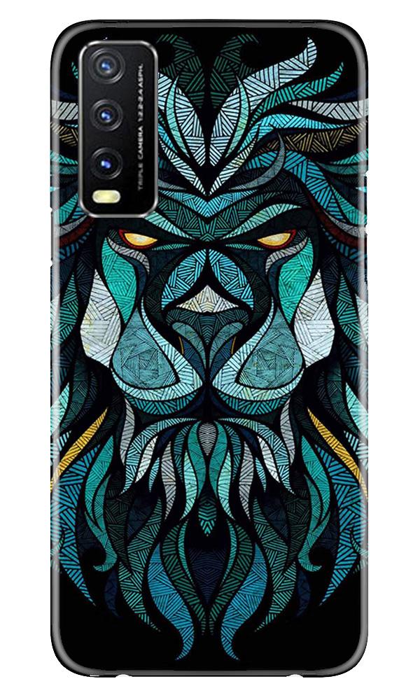 Lion Mobile Back Case for Vivo Y20i (Design - 314)