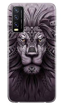 Lion Mobile Back Case for Vivo Y20 (Design - 315)
