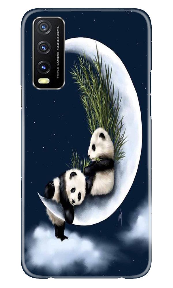 Panda Moon Mobile Back Case for Vivo Y20G (Design - 318)