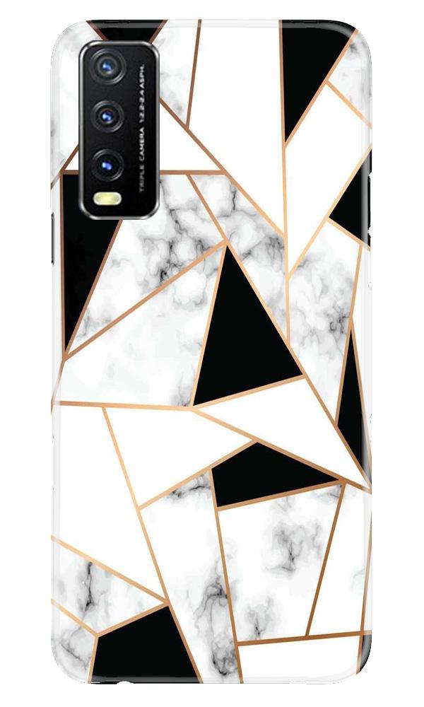 Marble Texture Mobile Back Case for Vivo Y20G (Design - 322)
