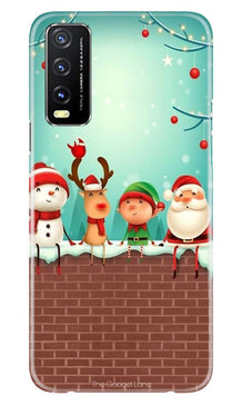 Santa Claus Mobile Back Case for Vivo Y20G (Design - 334)