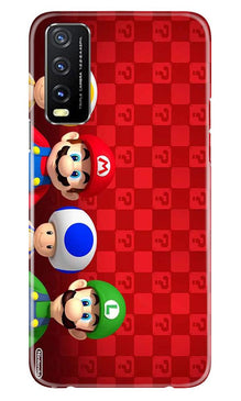 Mario Mobile Back Case for Vivo Y20G (Design - 337)