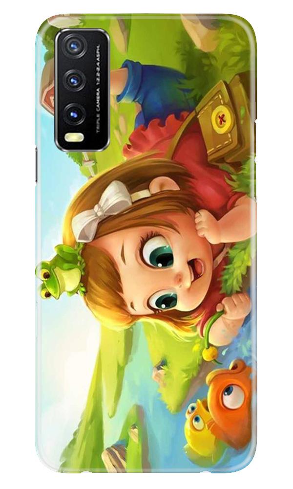 Baby Girl Mobile Back Case for Vivo Y20G (Design - 339)