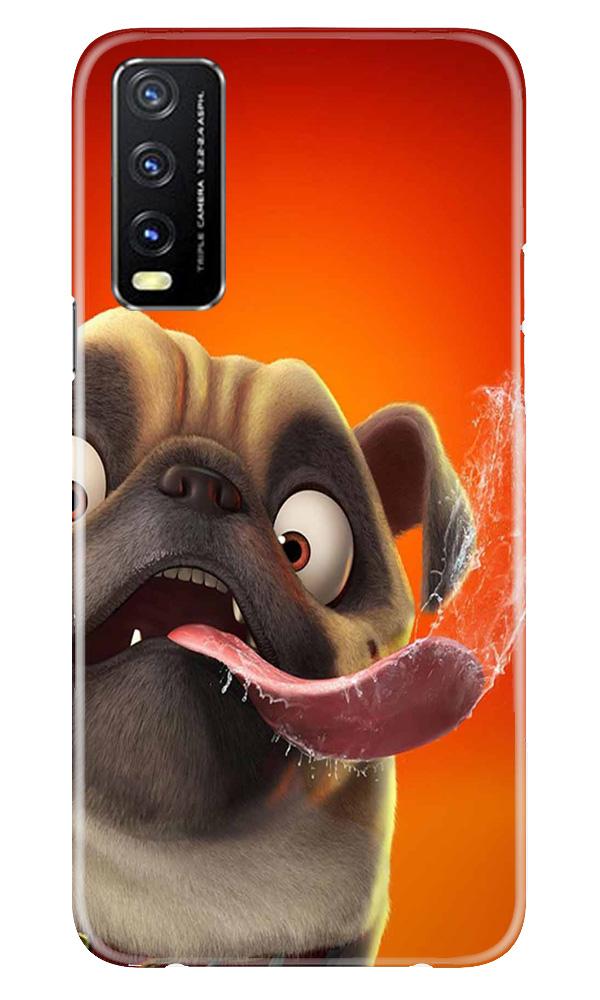 Dog Mobile Back Case for Vivo Y20G (Design - 343)