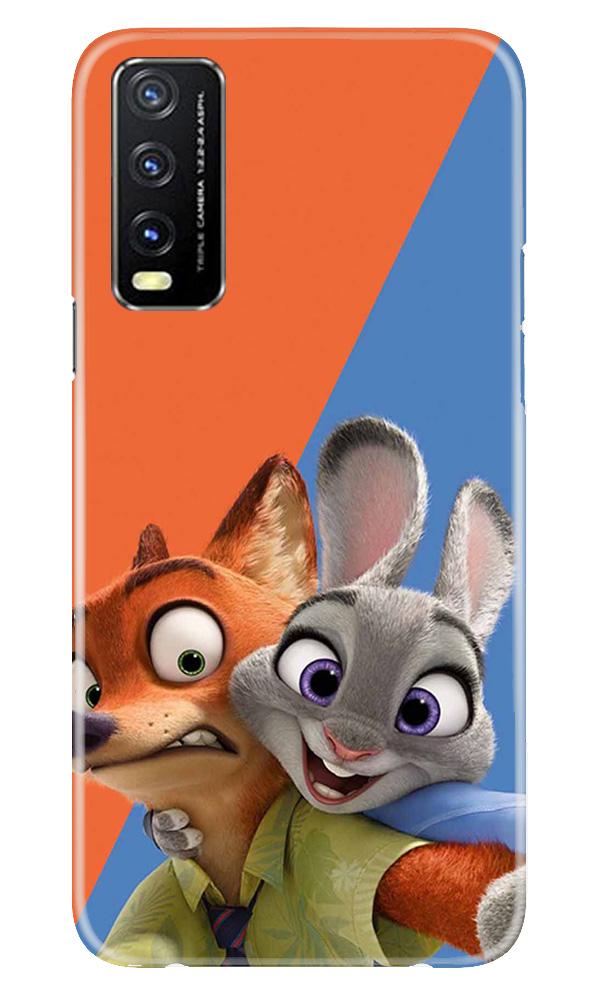 Cartoon Mobile Back Case for Vivo Y20 (Design - 346)