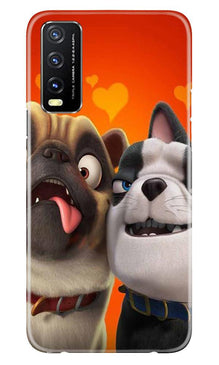 Dog Puppy Mobile Back Case for Vivo Y20G (Design - 350)