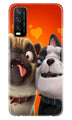 Dog Puppy Mobile Back Case for Vivo Y20 (Design - 350)