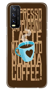 Love Coffee Mobile Back Case for Vivo Y20G (Design - 351)