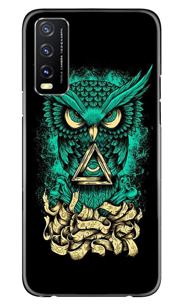 Owl Mobile Back Case for Vivo Y20 (Design - 358)