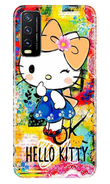Hello Kitty Mobile Back Case for Vivo Y20i (Design - 362)