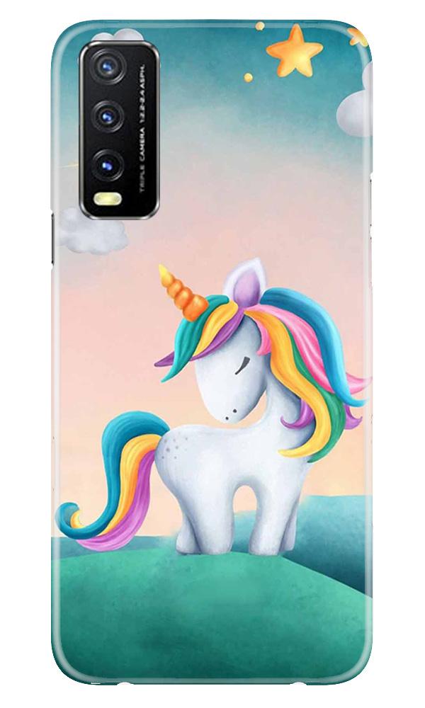 Unicorn Mobile Back Case for Vivo Y20 (Design - 366)