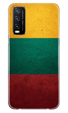Color Pattern Mobile Back Case for Vivo Y20G (Design - 374)
