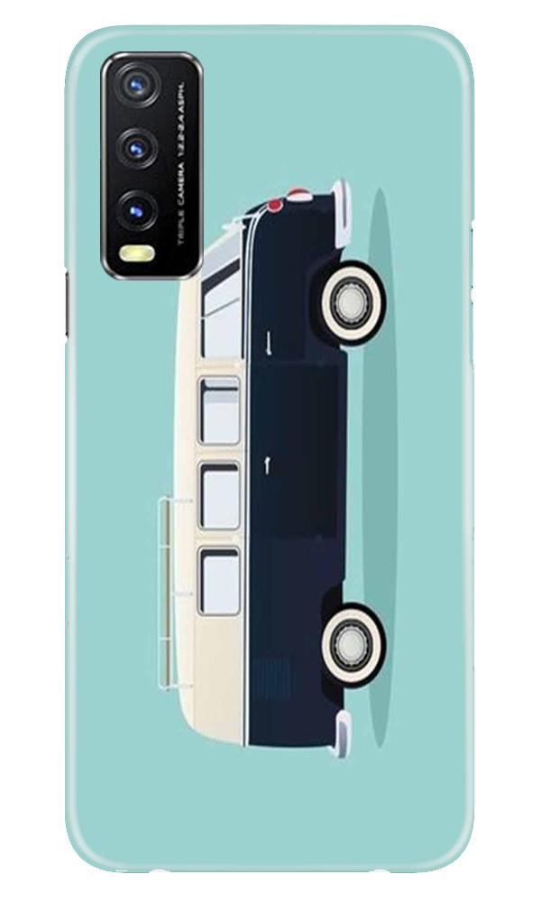 Travel Bus Mobile Back Case for Vivo Y20 (Design - 379)