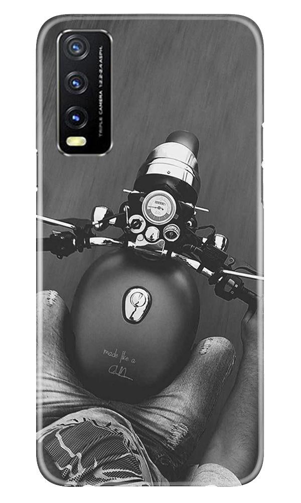 Royal Enfield Mobile Back Case for Vivo Y20i (Design - 382)