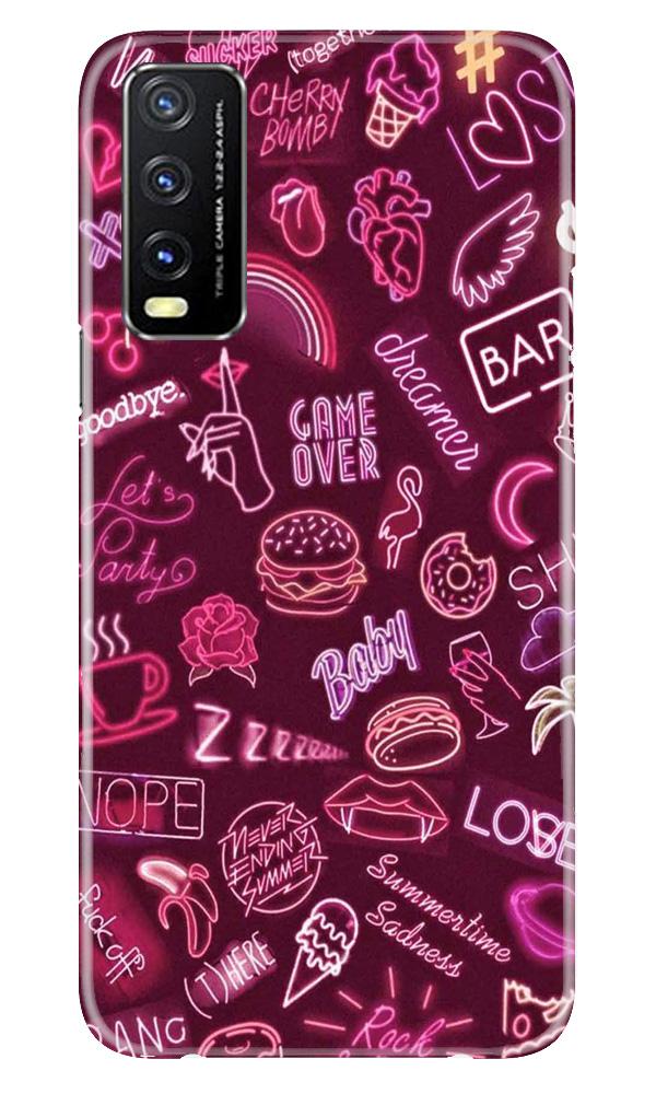 Party Theme Mobile Back Case for Vivo Y20i (Design - 392)