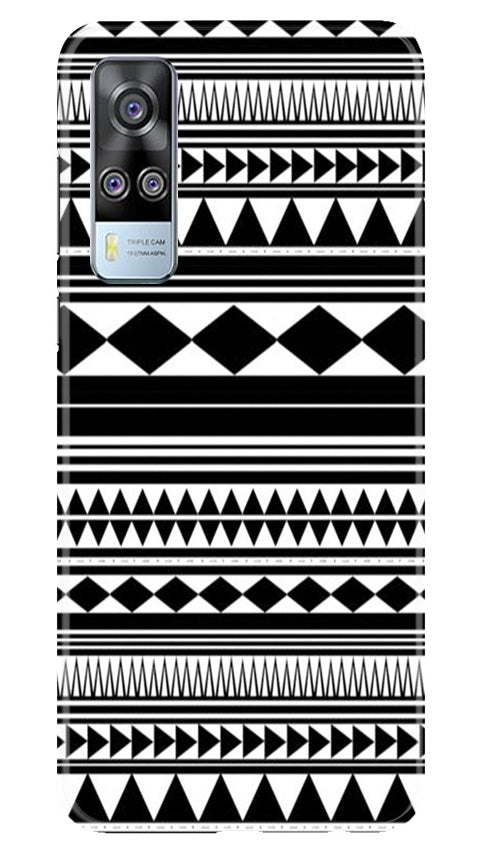 Black white Pattern Case for Vivo Y53s