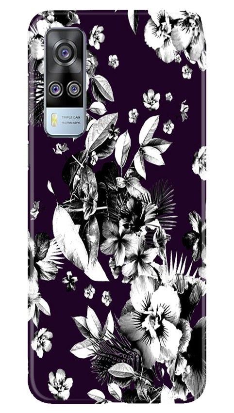white flowers Case for Vivo Y53s