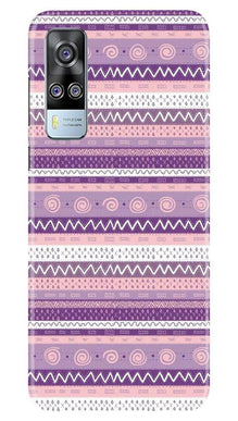 Zigzag line pattern3 Mobile Back Case for Vivo Y51A (Design - 11)