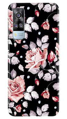 Pink rose Mobile Back Case for Vivo Y31 (Design - 12)