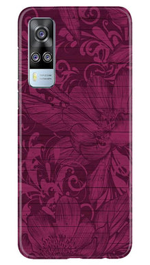 Purple Backround Mobile Back Case for Vivo Y31 (Design - 22)