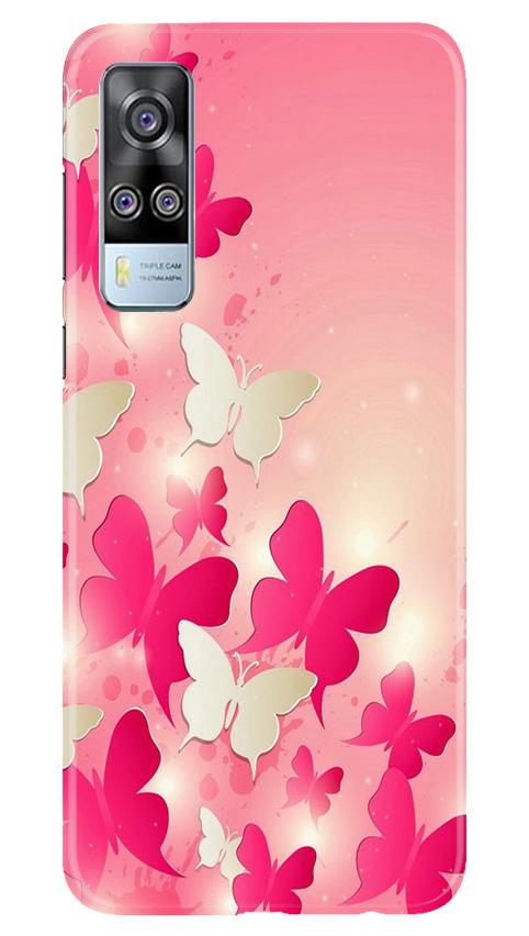 White Pick Butterflies Case for Vivo Y31