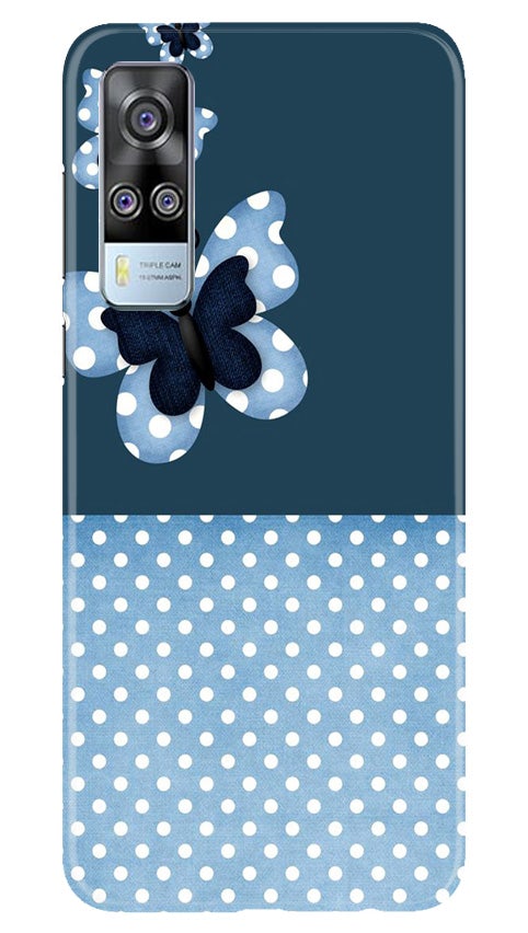White dots Butterfly Case for Vivo Y53s