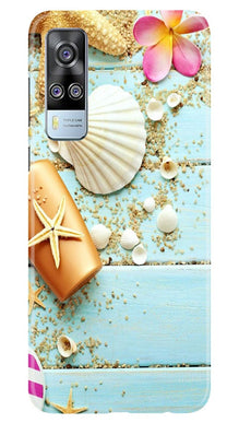 Sea Shells Mobile Back Case for Vivo Y53s (Design - 63)