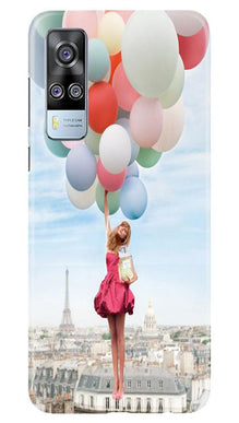 Girl with Baloon Mobile Back Case for Vivo Y51 (Design - 84)