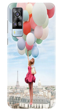 Girl with Baloon Mobile Back Case for Vivo Y53s (Design - 84)