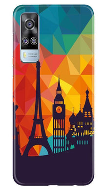 Eiffel Tower2 Mobile Back Case for Vivo Y51 (Design - 91)