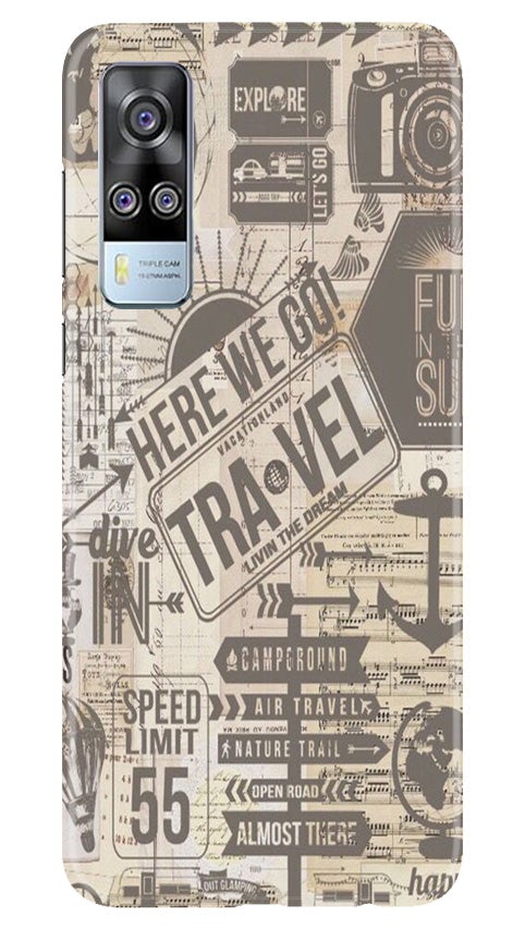 Travel Case for Vivo Y53s  (Design - 104)