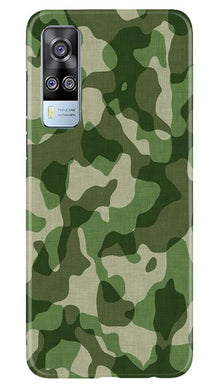 Army Camouflage Mobile Back Case for Vivo Y51  (Design - 106)