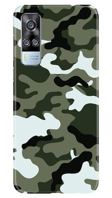 Army Camouflage Mobile Back Case for Vivo Y31  (Design - 108)