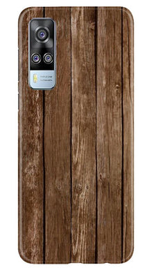 Wooden Look Mobile Back Case for Vivo Y51  (Design - 112)