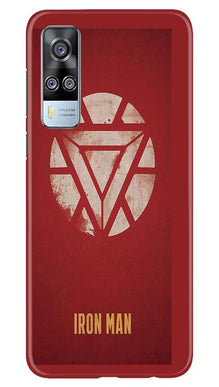 Iron Man Superhero Mobile Back Case for Vivo Y51A  (Design - 115)