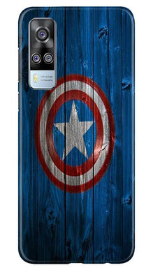 Captain America Superhero Mobile Back Case for Vivo Y51A  (Design - 118)